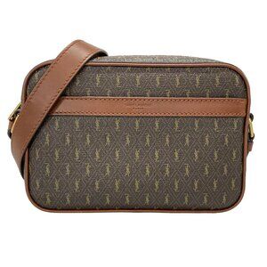 SAINT LAURENT PARIS Camera bag Le Monogram Dark Brown Brown PVC - 959-081925